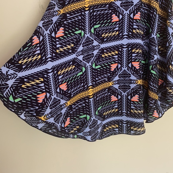 Blue Tribal Tank Top Blouse - Picture 4 of 7